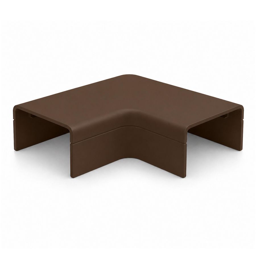 Zak a 2st. Plattebocht met bodemstuk 25x13mm Systeem25 bruin