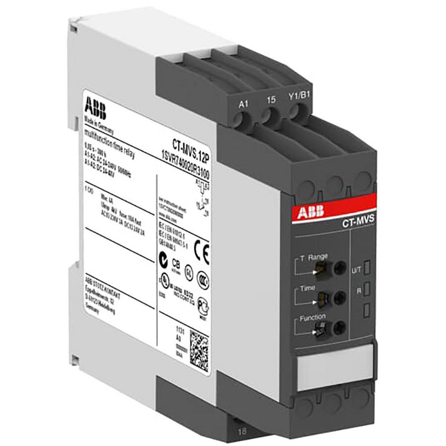 Tijdrelais CT-MVS.12S multifunct. 1c/o 24-48VDC 24-240VAC