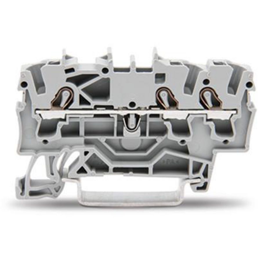 3-draads rijgklem 2,5mm2 grijs 2002-1301