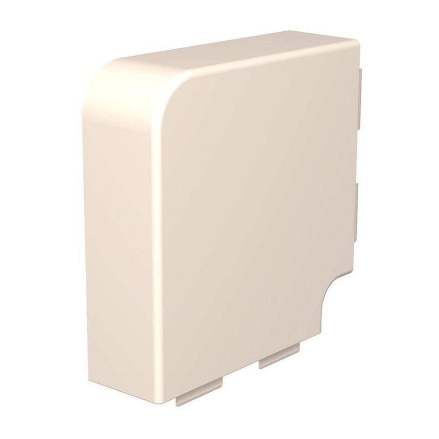 Deksel platte hoek 60x170mm polyvinylchlorid creme wit VVE=2