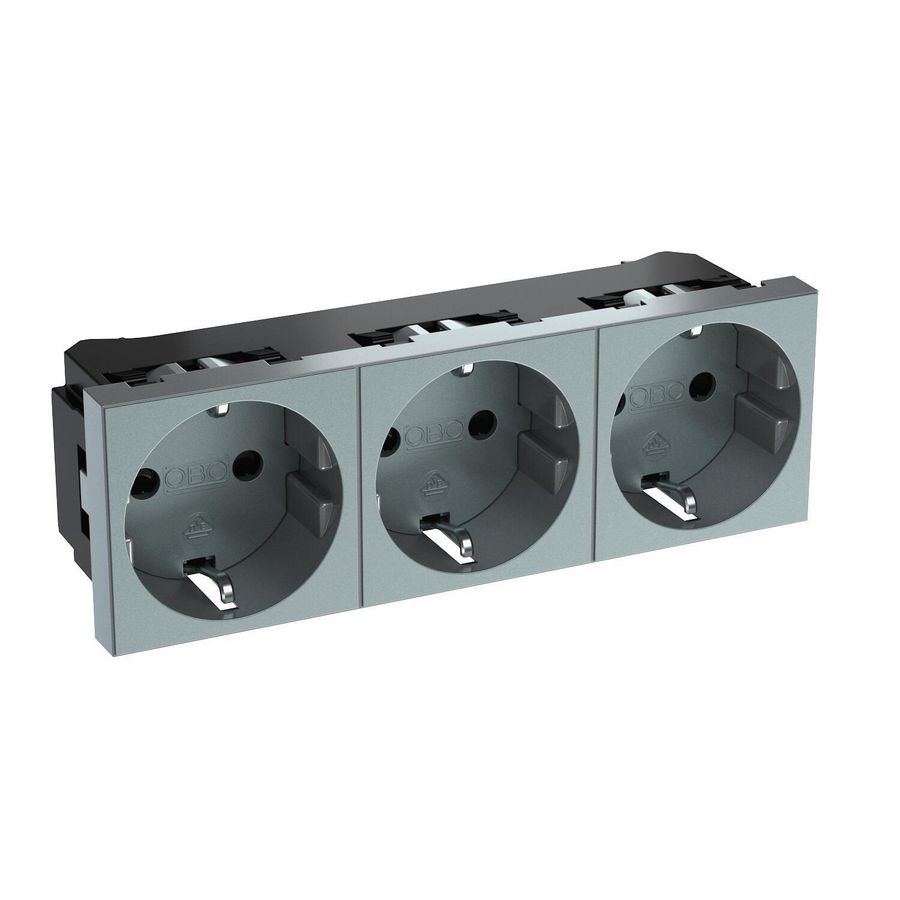 Socket 0gr. triple protective cont. 135x45x42 Poly Eco mat a