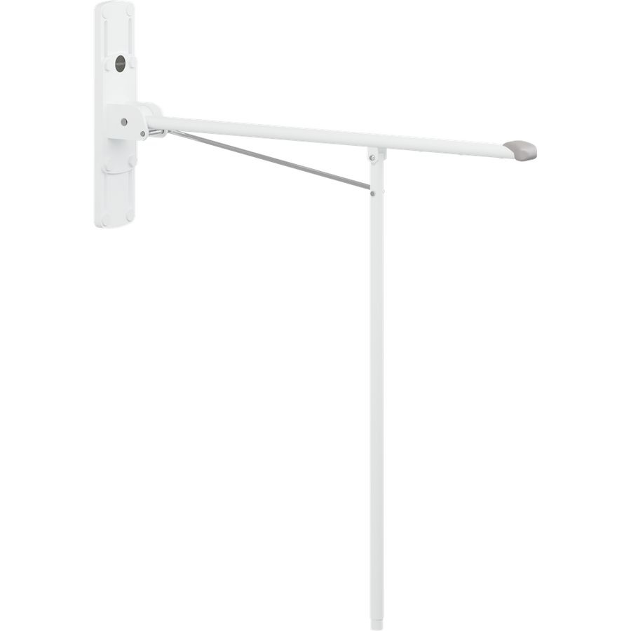 Toiletsteun met vloersteun 850mm Value wit