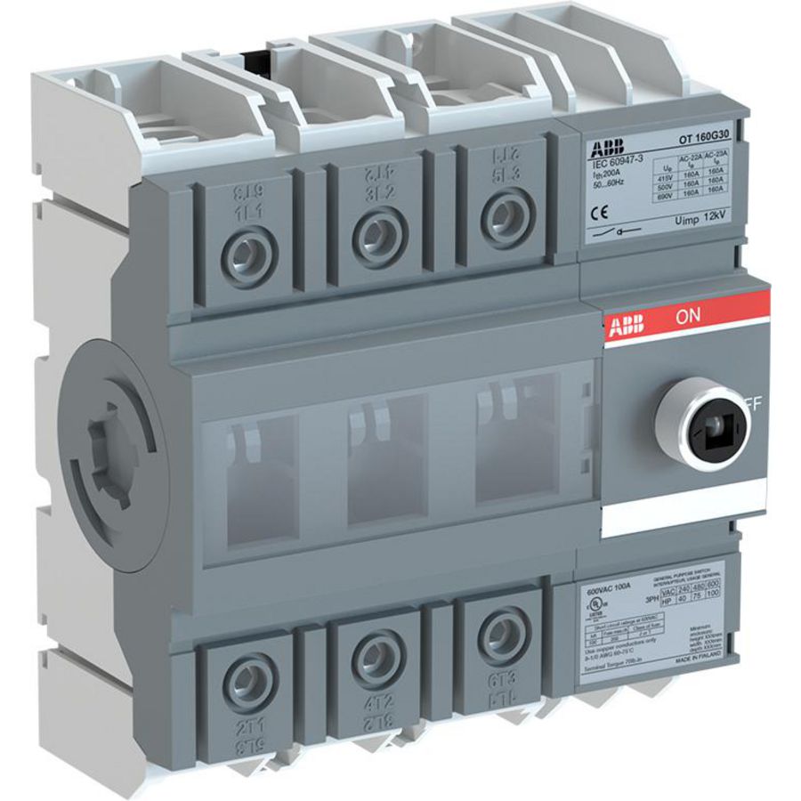 Lastscheider 3P 160 A geen bediening