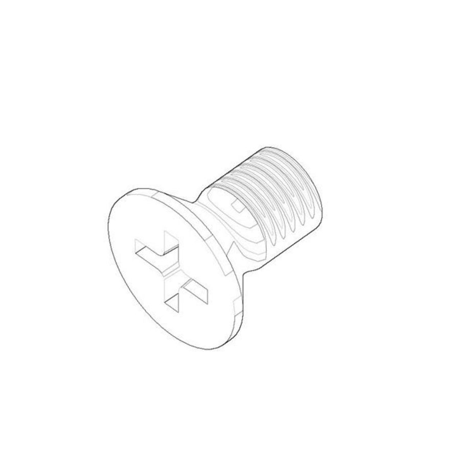 Bevestiging Verzonken schroef met kruisgleuf M3,5x6mm