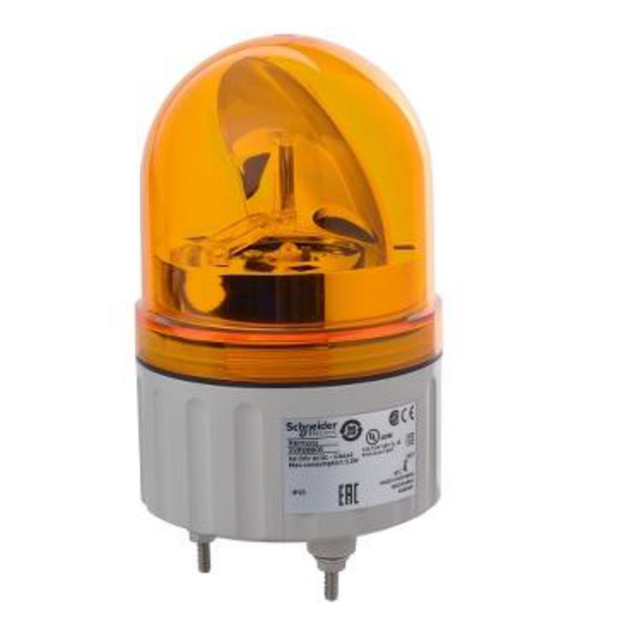 Draaiende spiegel Ø84mm 24V Oranje