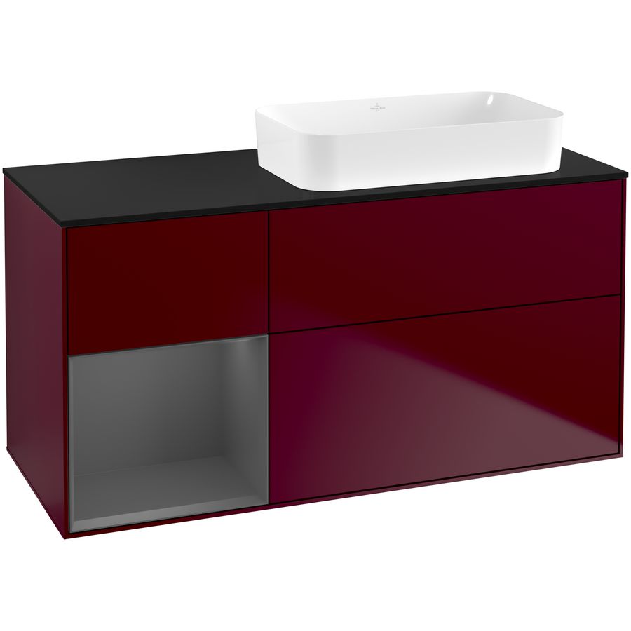 Wastafelonderkast Finion 1200x603x501mm Peony Matt Lacquer G682GKHB