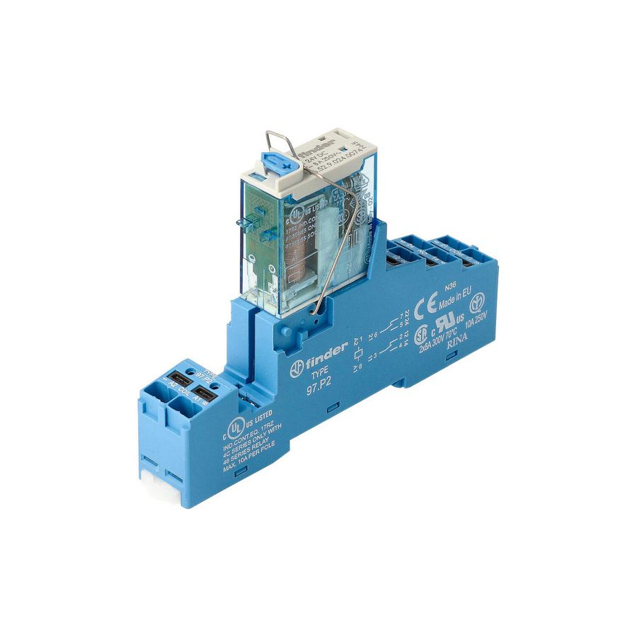 Interfacerelais 2 wisselcontacten 8A 60 V DC