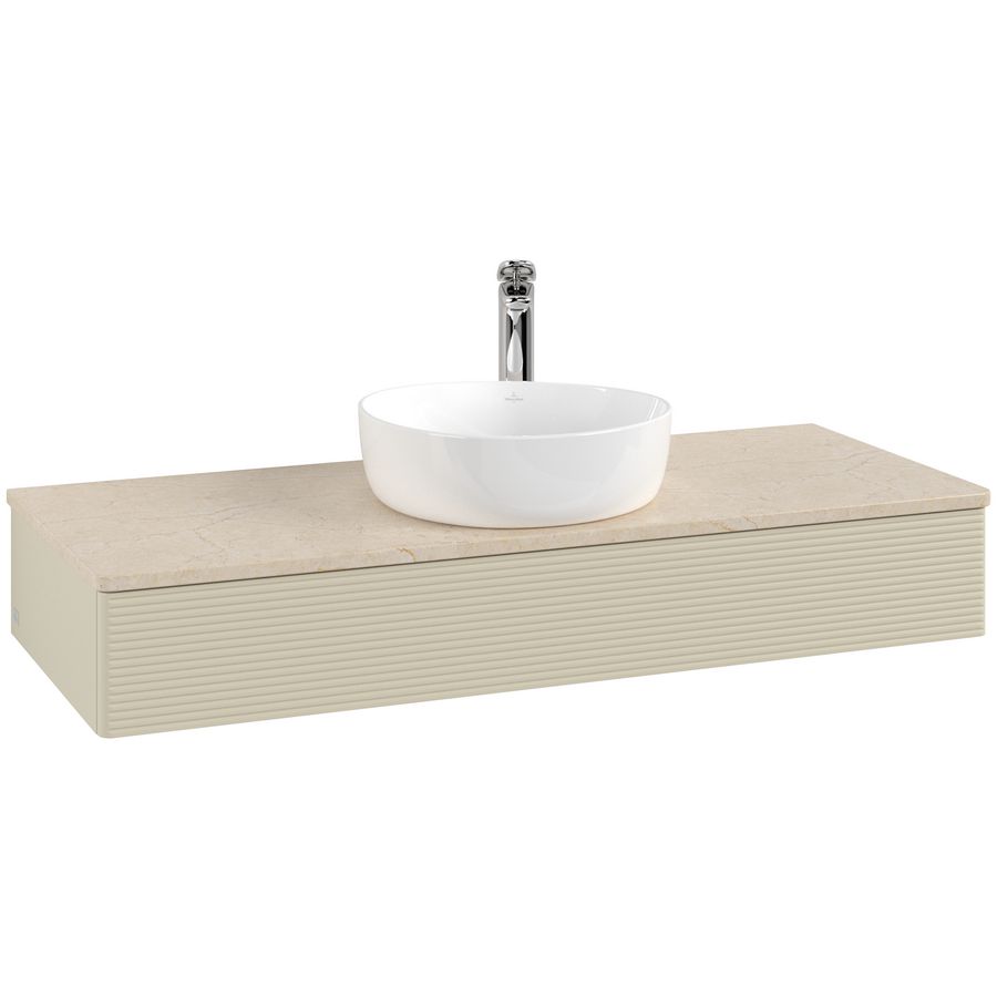 Wastafelonderkast Antao 1200x190x500mm S.Grey Matt Lacquer K10153HJ