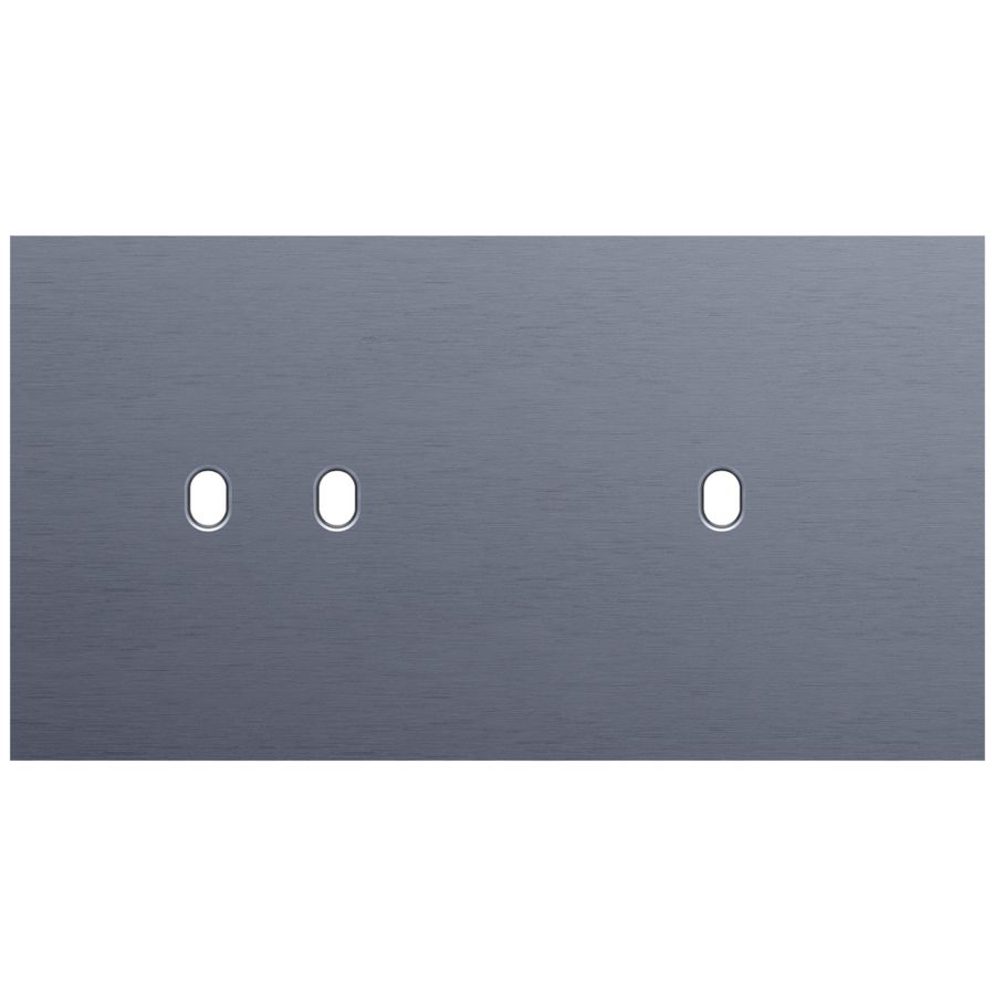Tweevoudige afdekpl. horizontaal 71mm centerafstand een twee