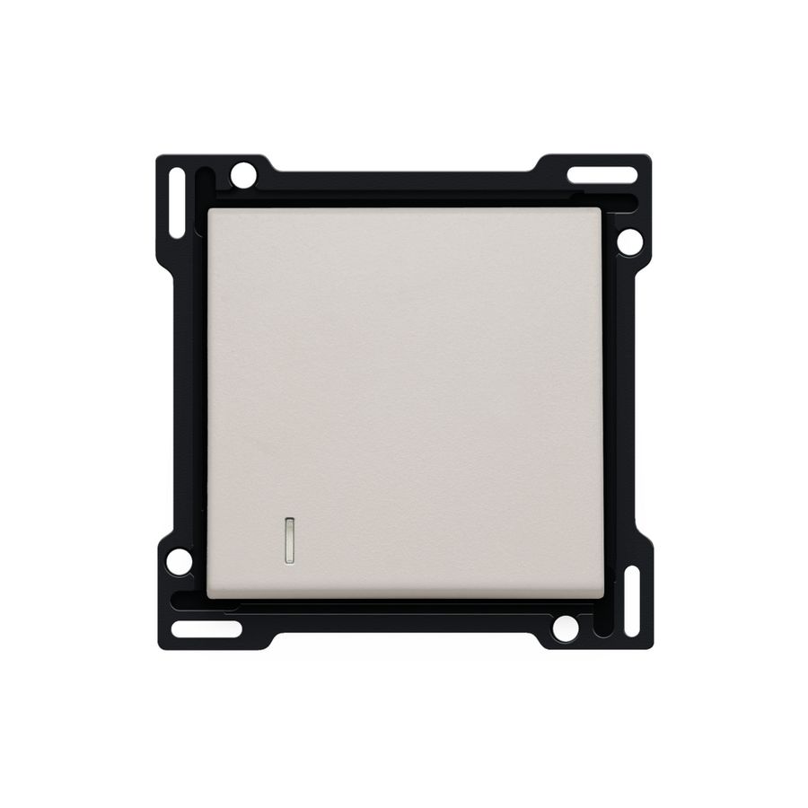 Afwerkingsset met lens voor enkelvoudige schakelaar of drukknop light