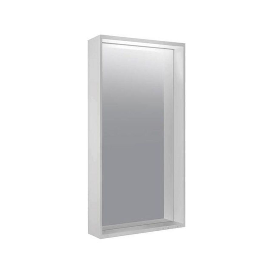 Lichtspiegel Plan DALI 460x850x105mm zilver geborsteld geëlox