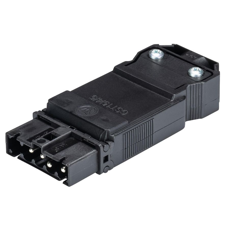 Stekerdeel met trekontlasting GST15I4S B1 ZR1 zwart VVE=50