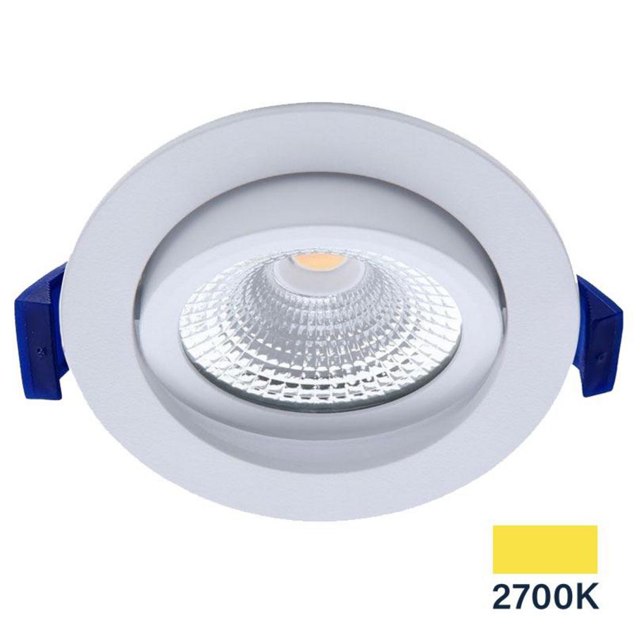Inbouwspot led 5W DIM 2700K IP54 rond wit