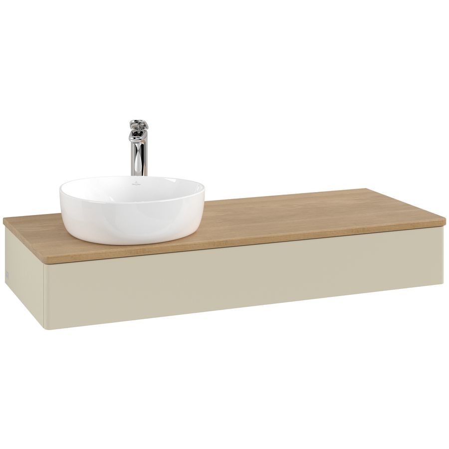 Wastafelonderkast Antao 1200x190x500mm S.Grey Matt Lacquer K11051HJ