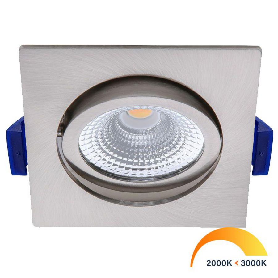 Inbouwspot led Spot 5W WarmDim IP54 geborsteld nikkel