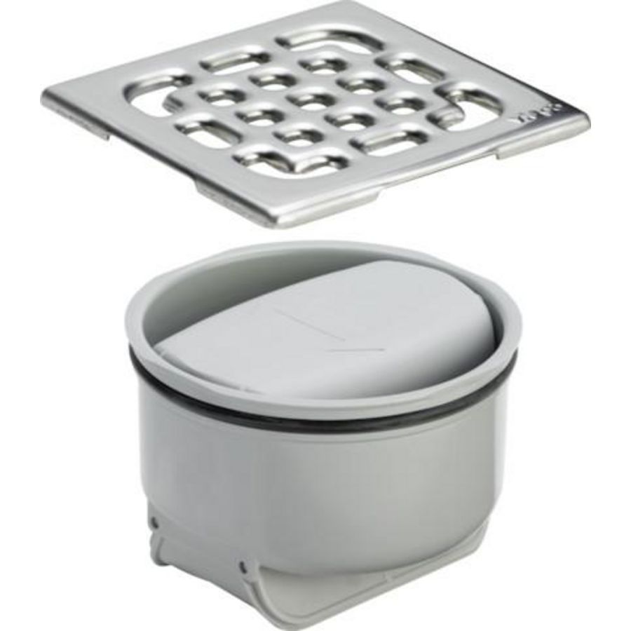 Stankslot 90x62 kunststof/grijs