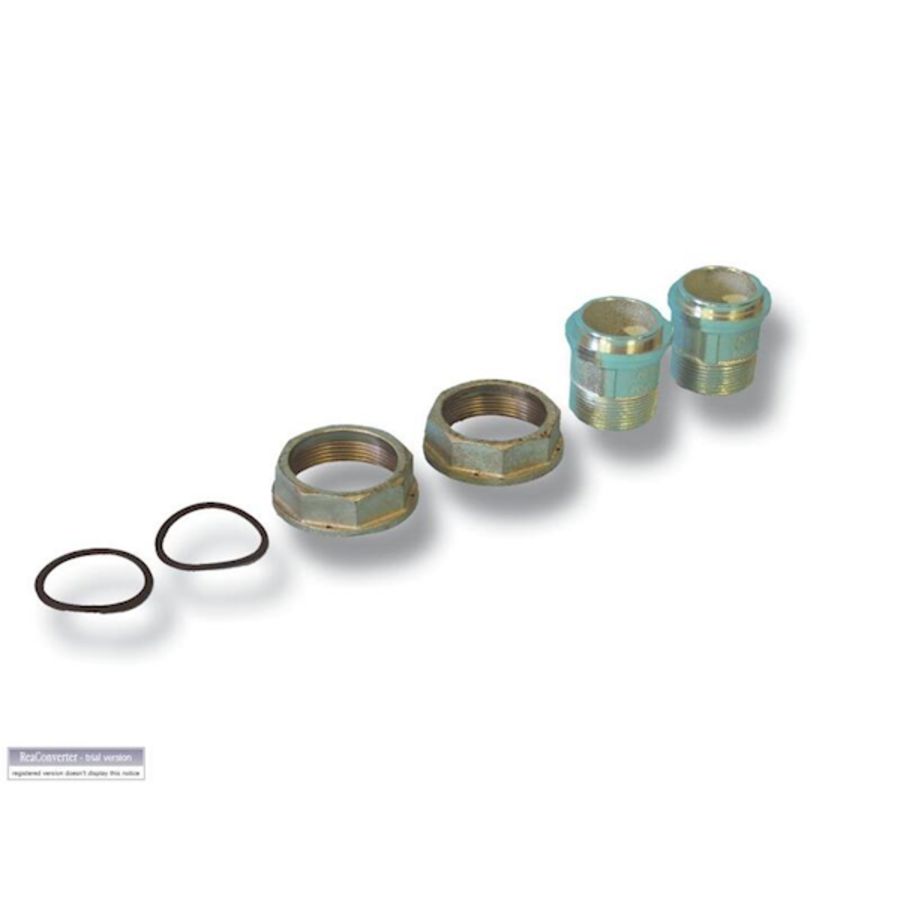 Set a 2st. 2-Del. koppeling 1.1/2" bt. v. gasmeter G16