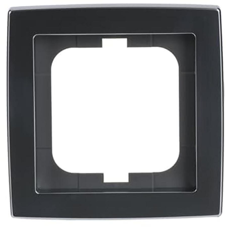 Afdekraam 1v s-chroom mat