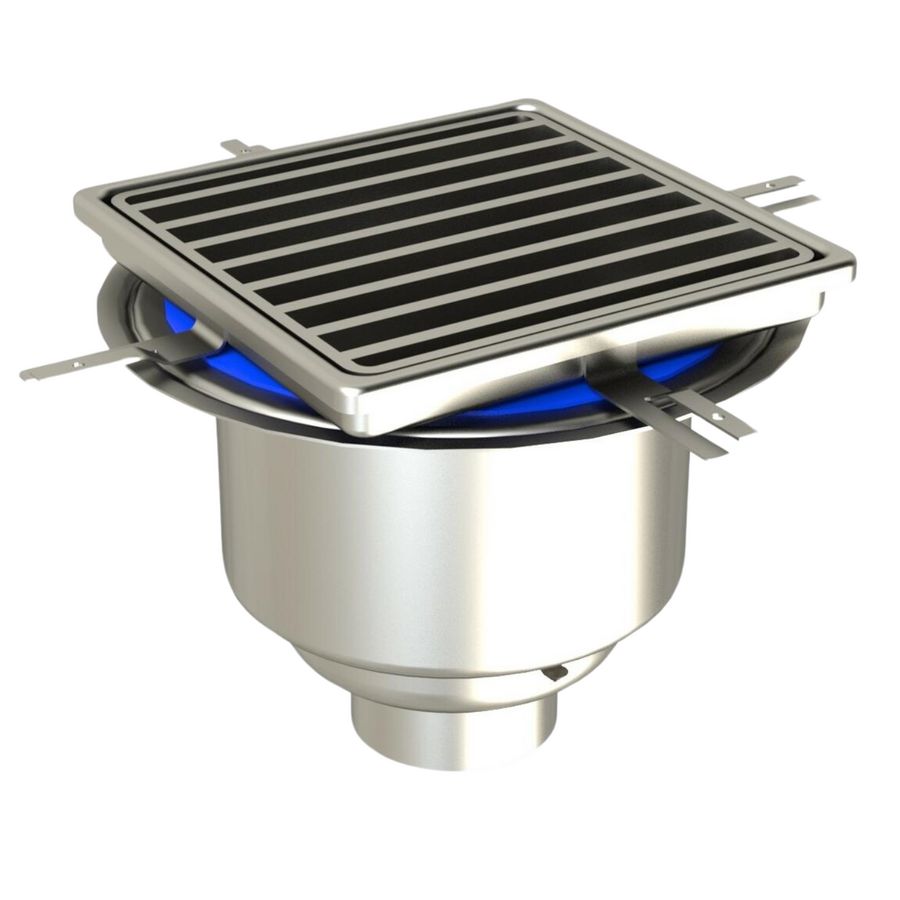 Industrieput RVS 304 put 255x255mm onderuitlaat D400