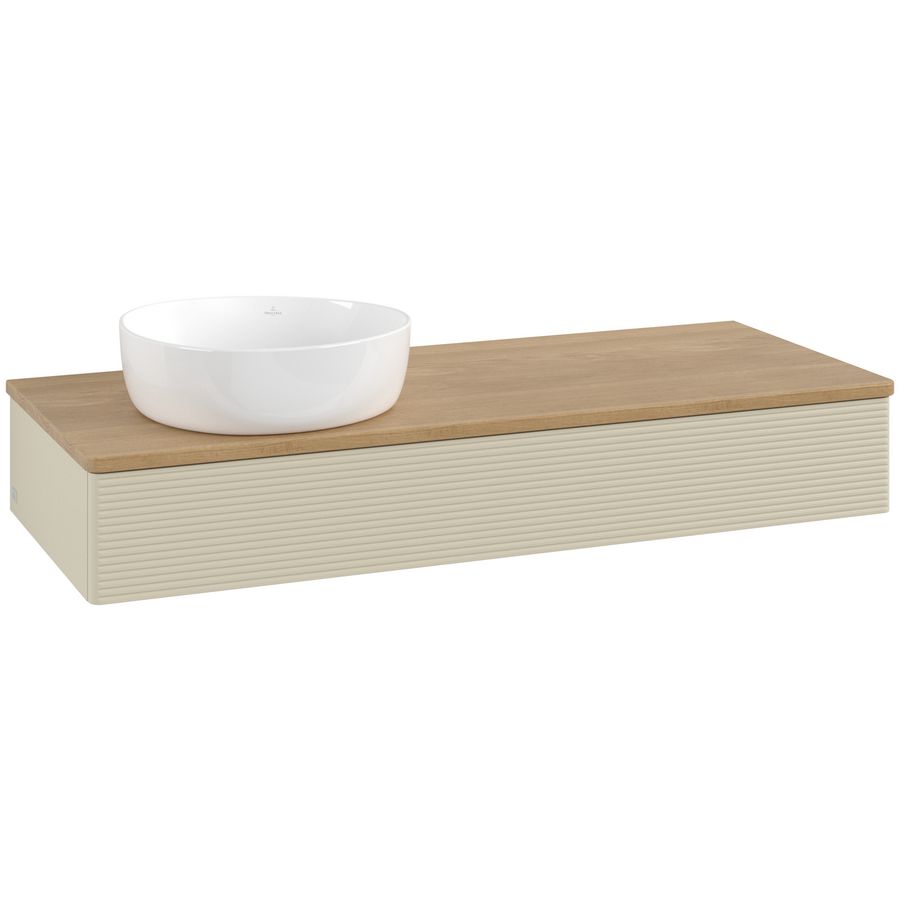 Wastafelonderkast Antao 1200x190x500mm S.Grey Matt Lacquer K11111HJ