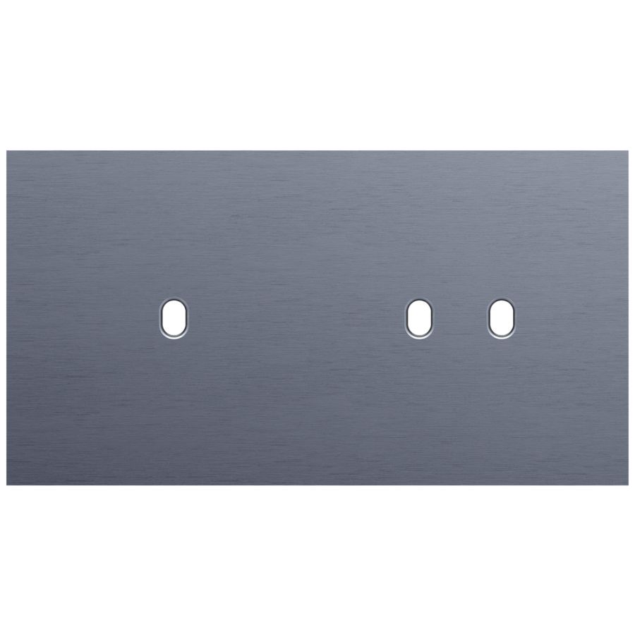 Tweevoudige afdekpl. horizontaal 71mm centerafstand een enke