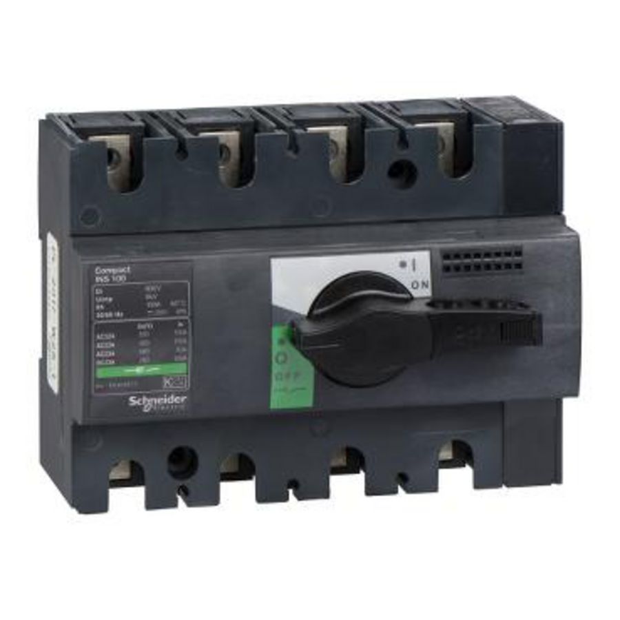 Lastscheider Vast Zwart ComPact INS100 4P