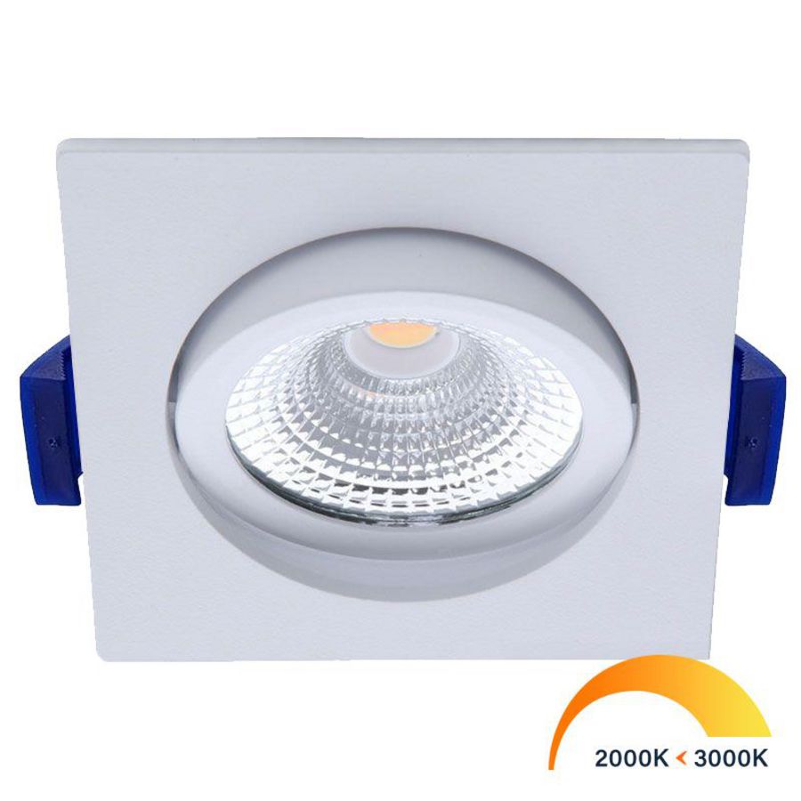 Inbouwspot led 5W WarmDim IP54 geborsteld wit