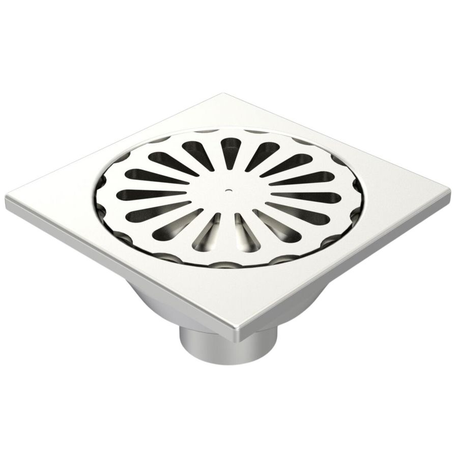 Industrieput RVS 304 put 300x300mm onderuitlaat D125