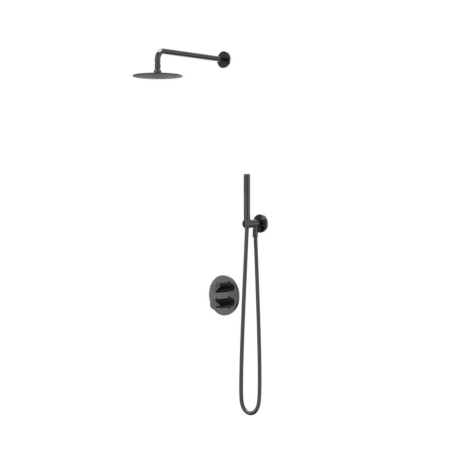 Regendoucheset inbouw BOND zwart chroom CSB2ZCCABA