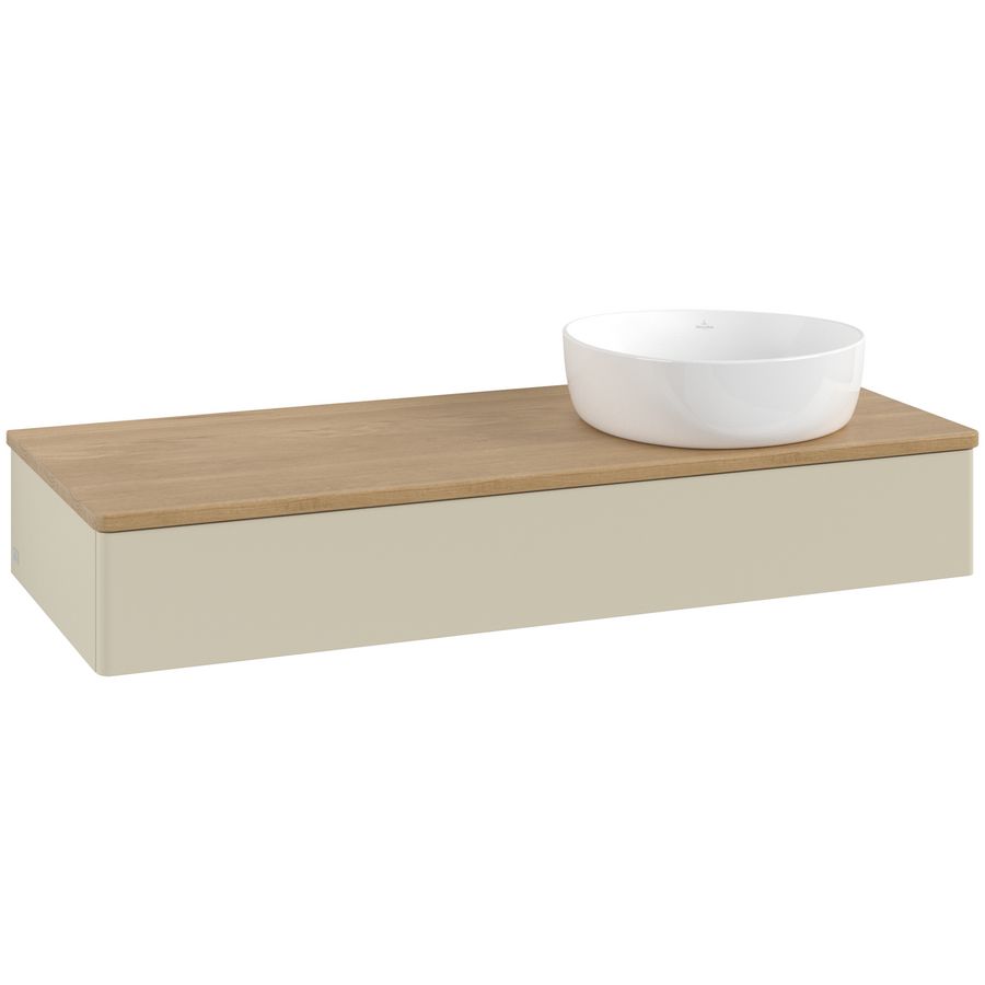 Wastafelonderkast Antao 1200x190x500mm S.Grey Matt Lacquer K12011HJ