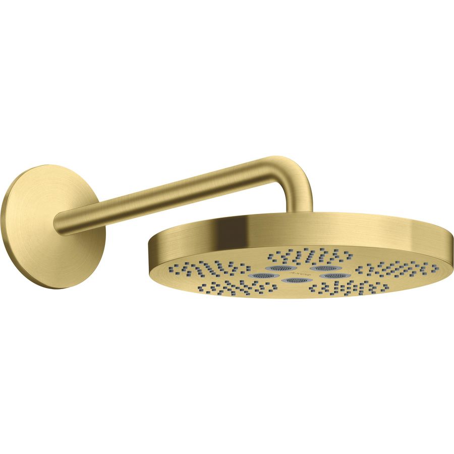 Hoofddouche AXOR One 280 1 straalsoort+douchearm Brushed Brass