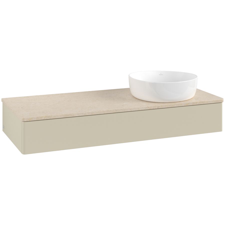 Wastafelonderkast Antao 1200x190x500mm S.Grey Matt Lacquer K12013HJ