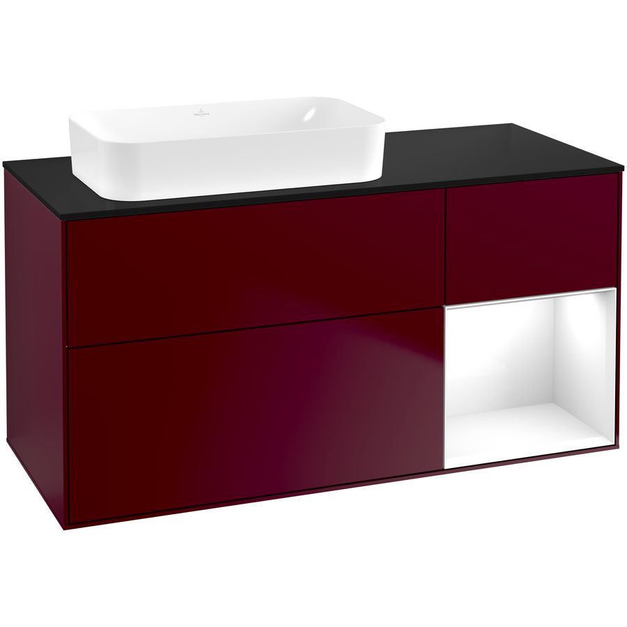 Wastafelonderkast Finion 1200x603x501mm Peony Matt Lacquer G692GFHB