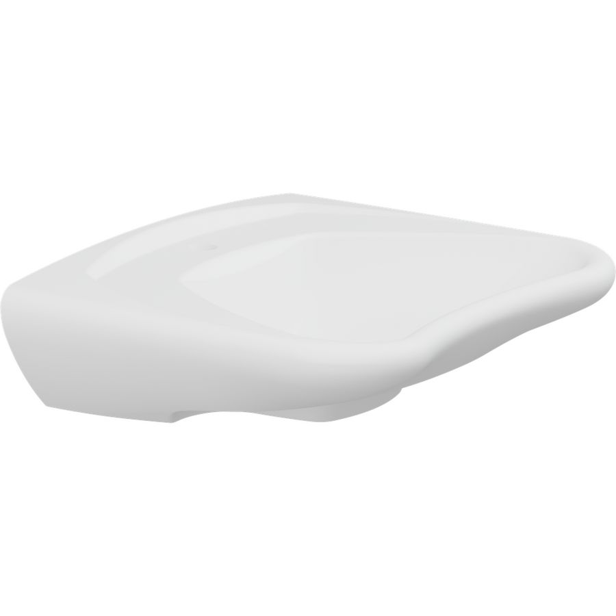 Wastafel ergon. z. overloop 600x490x190mm MATRIX CURVE