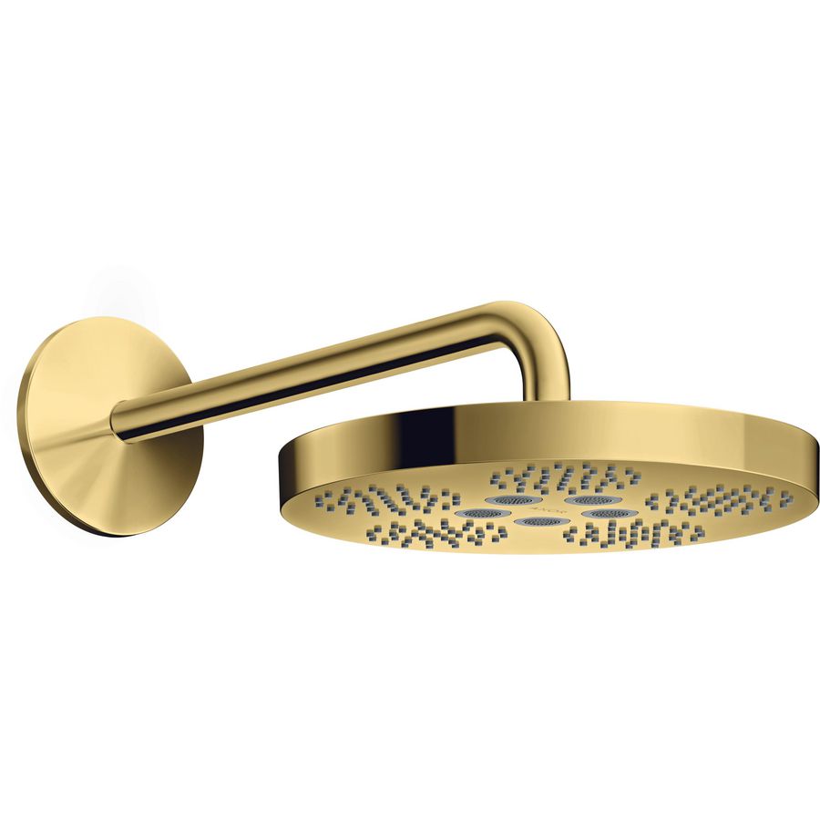 Hoofddouche AXOR One 280 1 straalsoort+douchearm Polished Gold-Optic