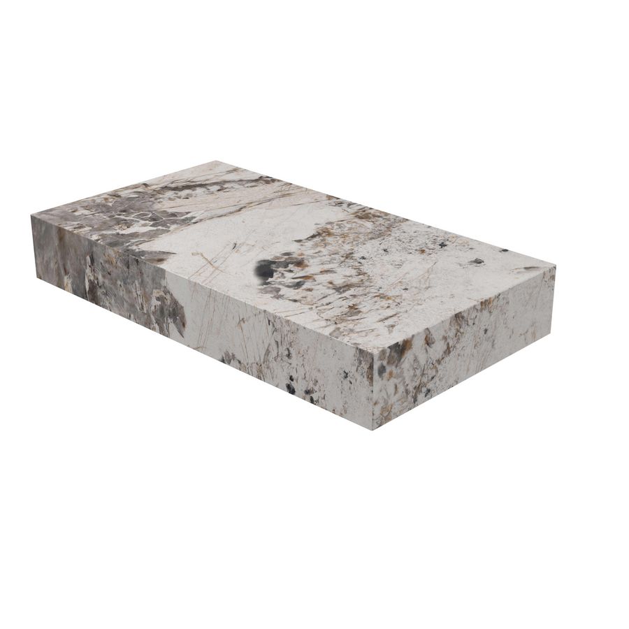 Fonteinplateau BLOCQ zonder afvoergat 40x22x6cm Island glossy INK