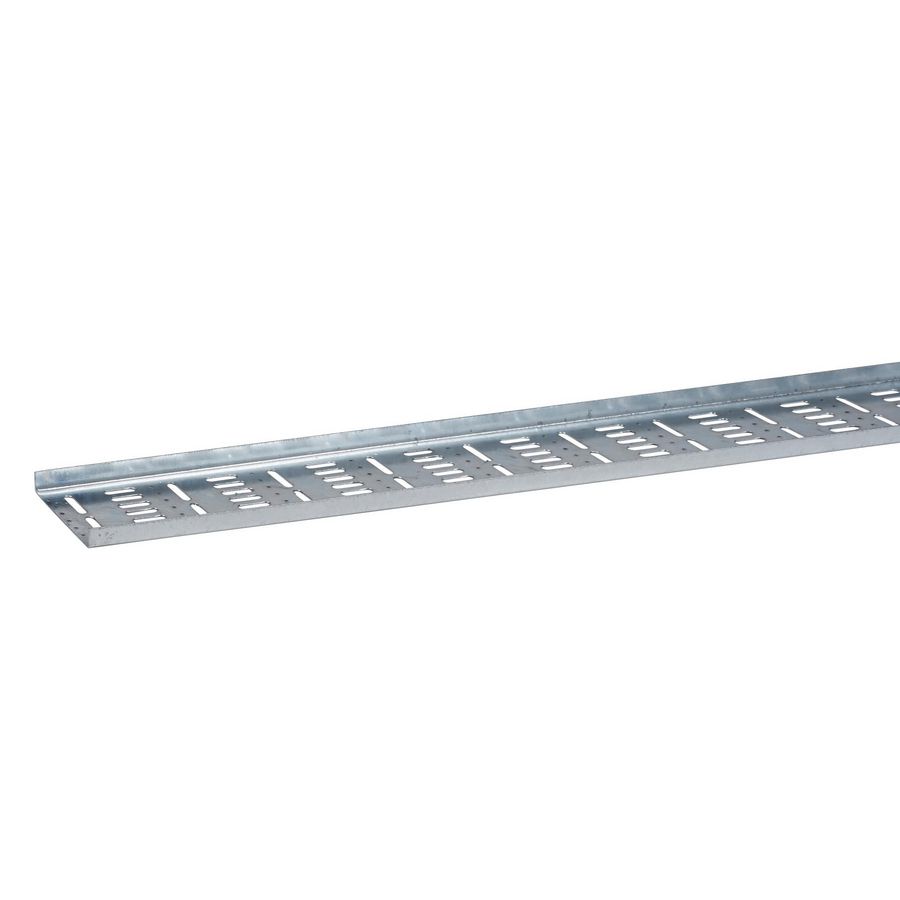 Lengte a 3m. Kabelbaan W4 geperforeerd 100mm thermisch verzinkt