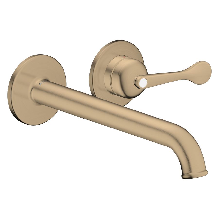 AXOR Archivio 1-hendel afbouwdeel wandkraan met uitloop 220mm Brushed Bronze