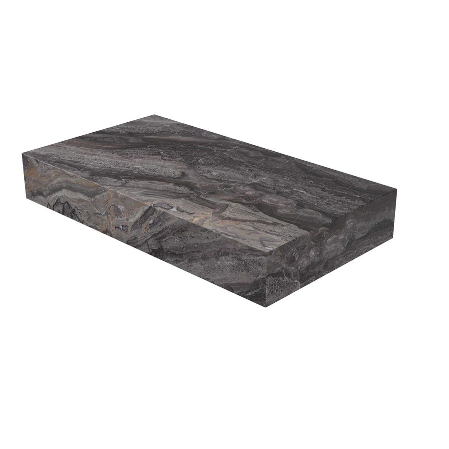 Fonteinplateau BLOCQ zonder afvoergat 40x22x6cm Venice Brown glossy INK