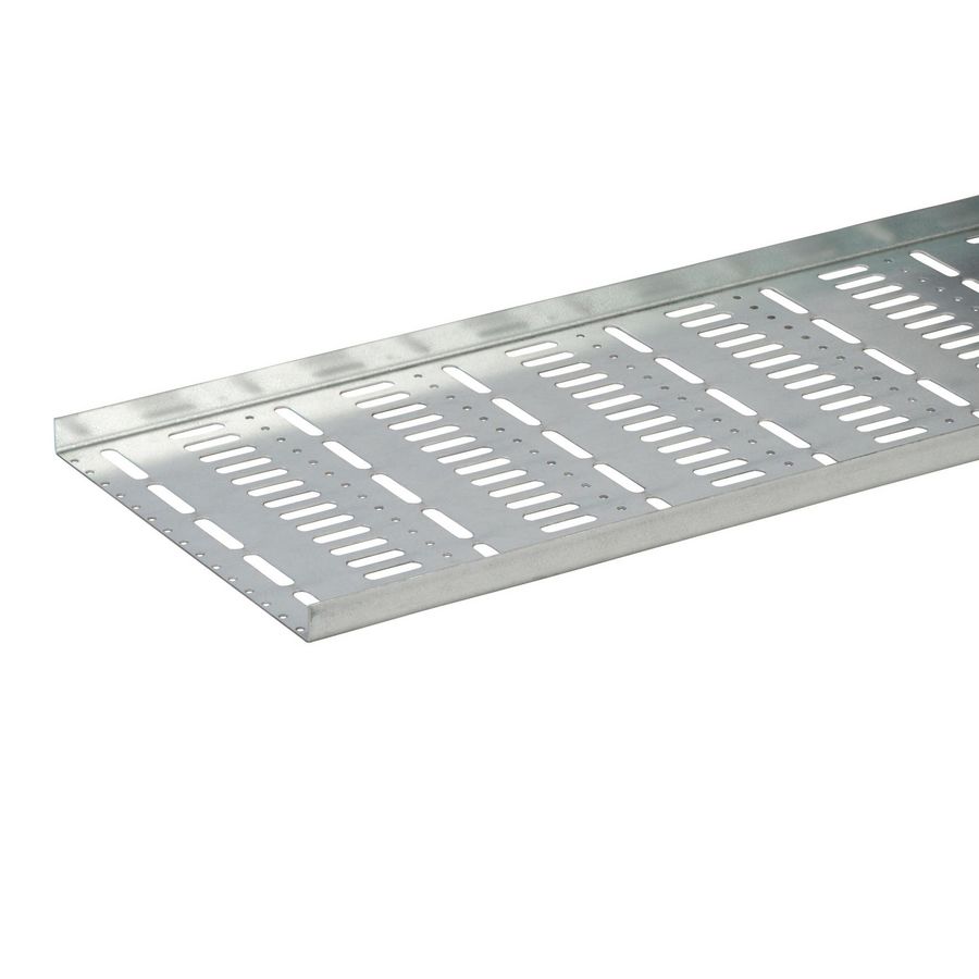 Lengte a 2m. Kabelbaan W4 geperforeerd. 300mm poederlak wit RAL9010