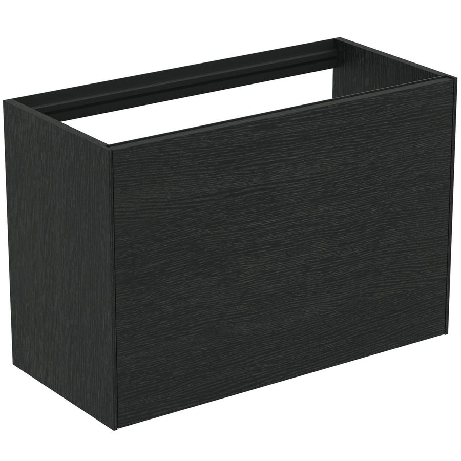 Conca wastafelmeubel 80x37x55cm 1 lade zonder afdekblad smoked oak