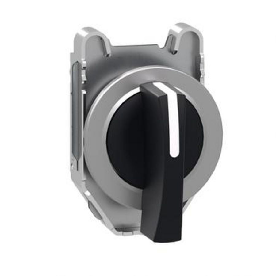 Flush mounted black selector sw. head long handle 3-position
