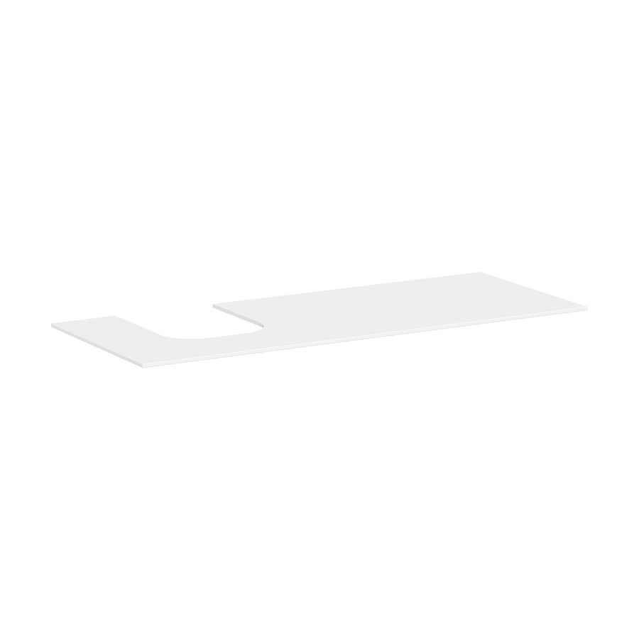 Console 1370x550mm met uitsparing. links countertop Xevolos E 54205700