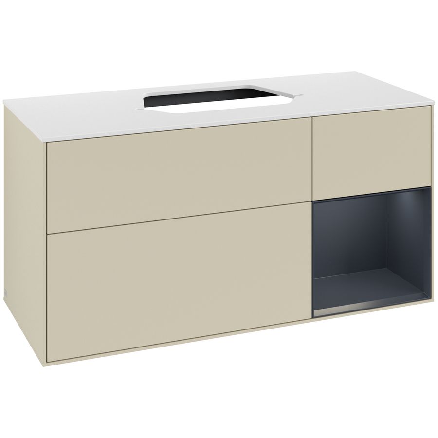 Wastafelonderkast Finion 1200x603x501mm S.Grey Matt Lacquer G421HGHJ