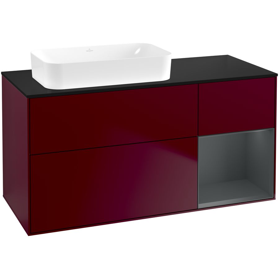 Wastafelonderkast Finion 1200x603x501mm Peony Matt Lacquer G692HGHB