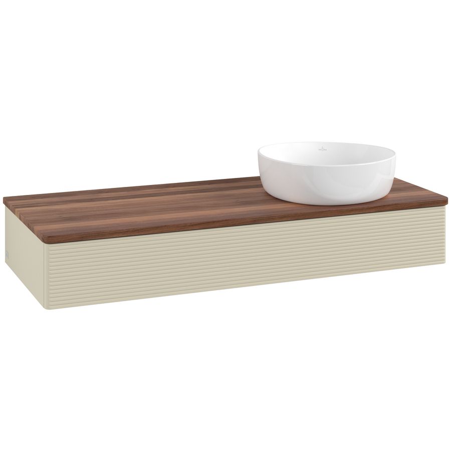 Wastafelonderkast Antao 1200x190x500mm S.Grey Matt Lacquer K12112HJ