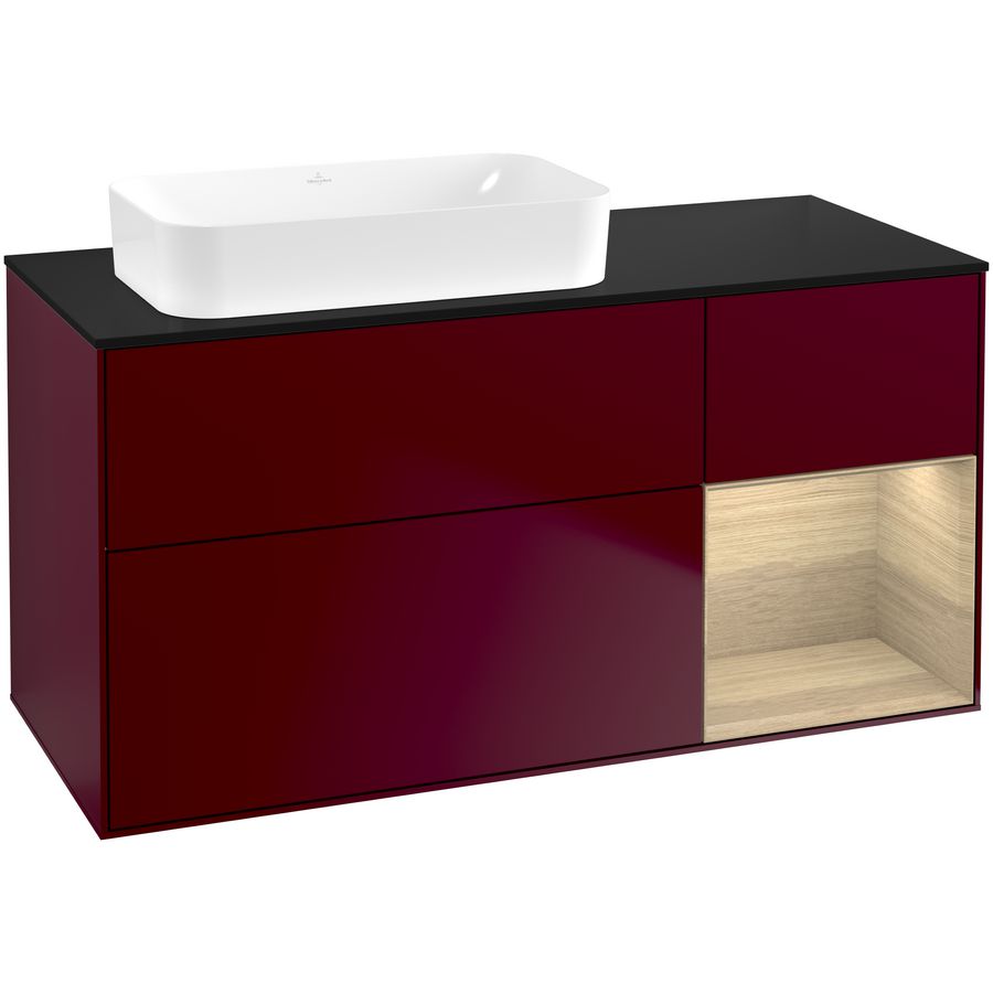 Wastafelonderkast Finion 1200x603x501mm Peony Matt Lacquer G692PCHB