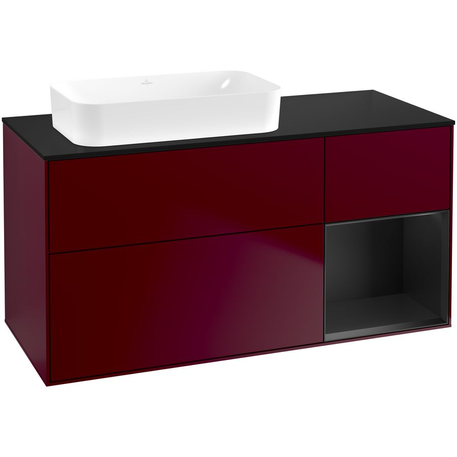 Wastafelonderkast Finion 1200x603x501mm Peony Matt Lacquer G692PDHB