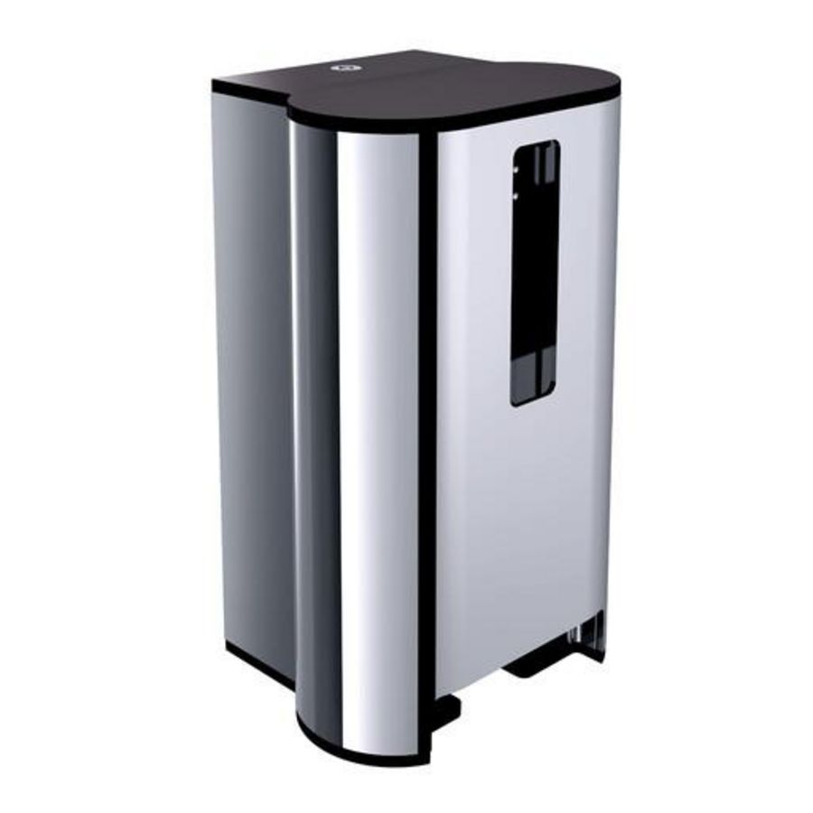 System2, closetrolhouder, voor 2 rollen, afsluitbaar, chroom