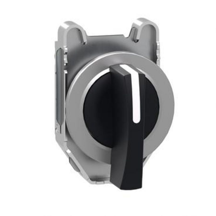 Flush mounted black selector sw. head long handle 3-position